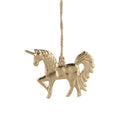 Golden Unicorn Ornament