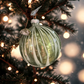 Swirling Green Glass Ball Ornament