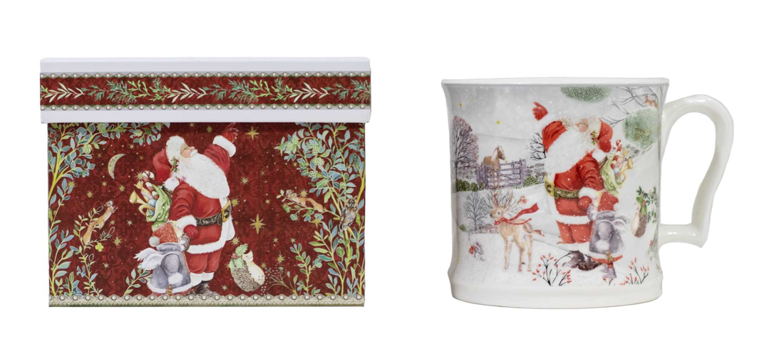 Ceramic Santa Mug & Gift Box