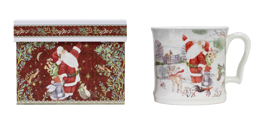 Ceramic Santa Mug & Gift Box