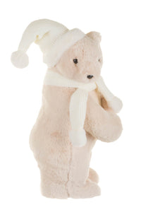 15.5" Soft White Bear