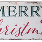 Vintage Merry Christmas Sign 48" x 16"