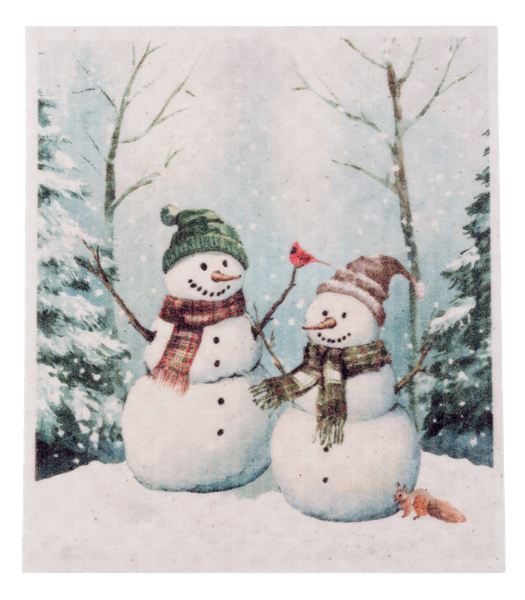Snowman Reusable Sponge Cloth