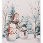 Snowman Reusable Sponge Cloth
