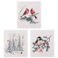 Winter Birds Reusable Sponge Cloth