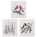Winter Birds Reusable Sponge Cloth