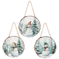 Vintage Snowman Wood Slice Ornaments