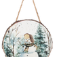 Vintage Snowman Wood Slice Ornaments