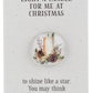 Light a Candle for Me at Christmas Pocket Token