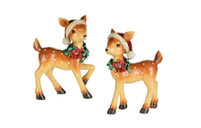 Load image into Gallery viewer, Spotted Fawn w Santa Hat
