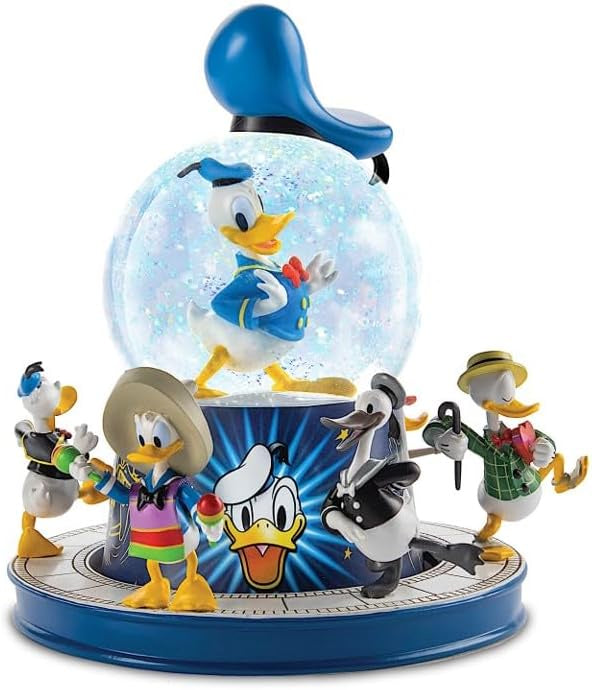 Disney Donald Duck 90th Anniversary Musical Glitter Globe