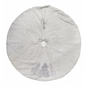 Silver Christmas Tree Tree Skirt