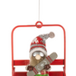 Adorable Ski & Snowboard Chairlift Ornament