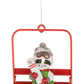 Adorable Ski & Snowboard Chairlift Ornament