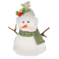 Soft Green Plush Snowman Ornament