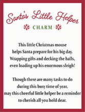Load image into Gallery viewer, Santa&#39;s Little Helper Mouse Charm
