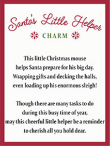 Santa's Little Helper Mouse Charm