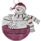 Drink & Be Merry Snowman Ornament