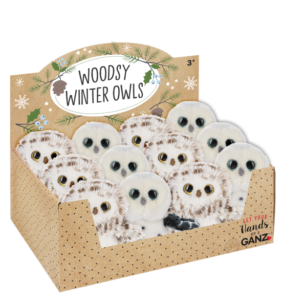 Plush Woodsy Winter Owl