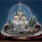 Thomas Kinkade Journey Home For The Holidays Snowglobe