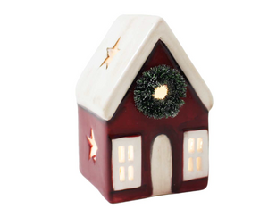 Small  Lit Ceramic House