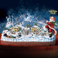 Thomas Kinkade Santa's Inspiration Moving Music Wonderland