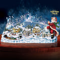 Thomas Kinkade Santa's Inspiration Moving Music Wonderland
