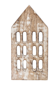 Whitewashed Wood Board Houses