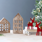 Whitewashed Wood Board Houses