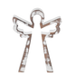 Nested White Washed Angel Set