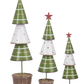 Red White & Green Metal Tree