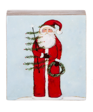 Load image into Gallery viewer, Vintage Santa/ Snowman Art Block
