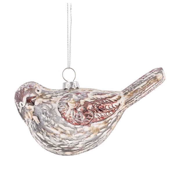 Glass Bird Ornament