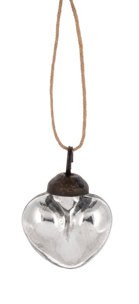 Small Silver Heart Ornament