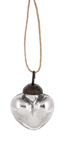 Small Silver Heart Ornament
