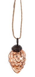 Copper Pinecone Ornament