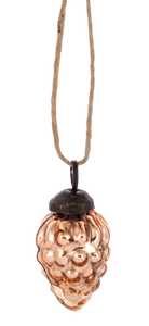 Copper Pinecone Ornament