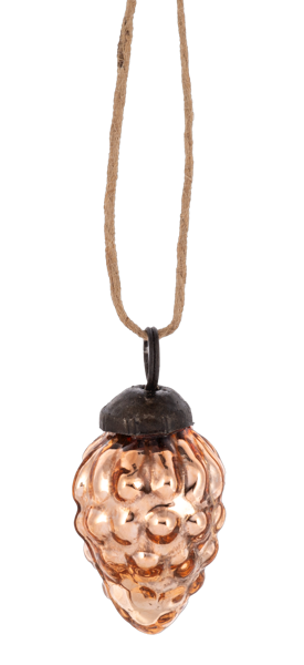 Copper Pinecone Ornament
