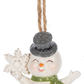 Vintage Antique Feel Snowman Ornament