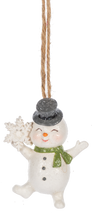 Load image into Gallery viewer, Vintage Antique Feel Snowman Ornament
