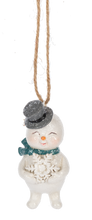 Load image into Gallery viewer, Vintage Antique Feel Snowman Ornament
