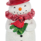 Vintage Red Hatted Snowman Figure