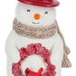 Vintage Red Hatted Snowman Figure