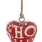 Mini Wooden Heart Ornament