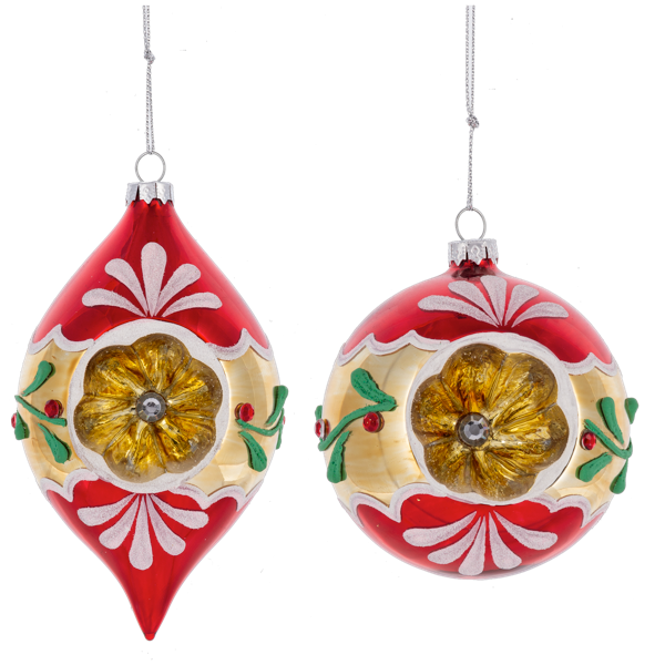 Vintage Glass Witch's Eye Ornament