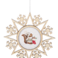 Vintage Woodland Snowflake Ornaments