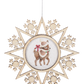 Vintage Woodland Snowflake Ornaments