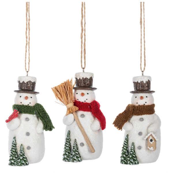 Vintage-Inspired Snowman Ornaments