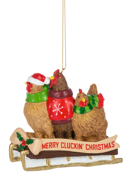 Chicken Christmas Ornament