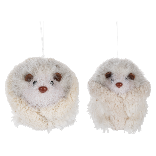 Fuzzy Hedgehog Ornament